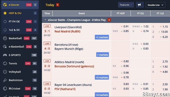 m88 sportsbook play virtual soccer betting