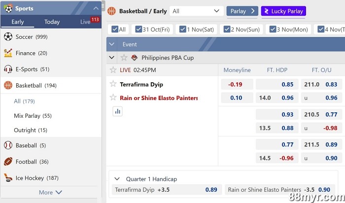 m88 sportsbook saba sports betting