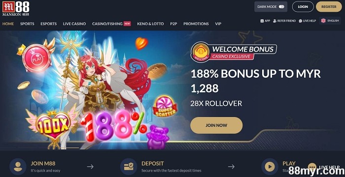 m888 login explore entertaining games