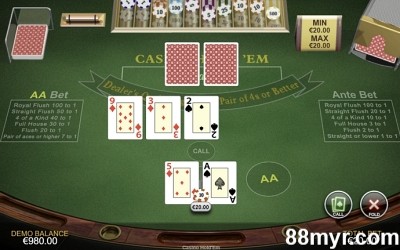m88 live casino virtual poker