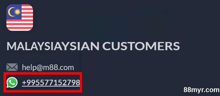 m88 live chat talk to whatsapp agent