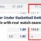 Over Under Basketball Betting guide with real match examples