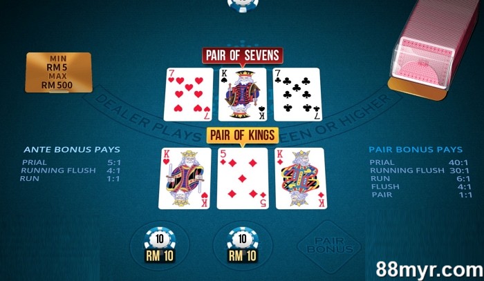 3 patti hands ranking winning chances and payout