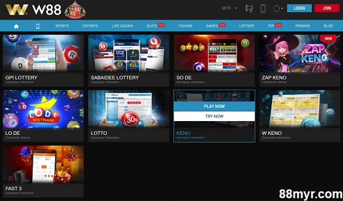 best online keno sites w88 malaysia