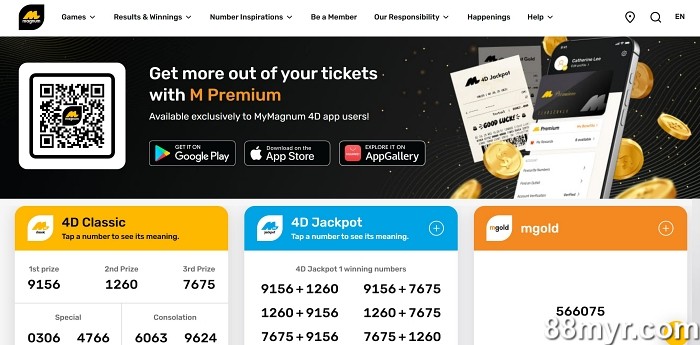 jackpot lottery online app MyMagnum 4D