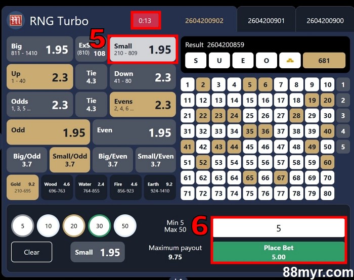 keno 24-7 live how to play step 3