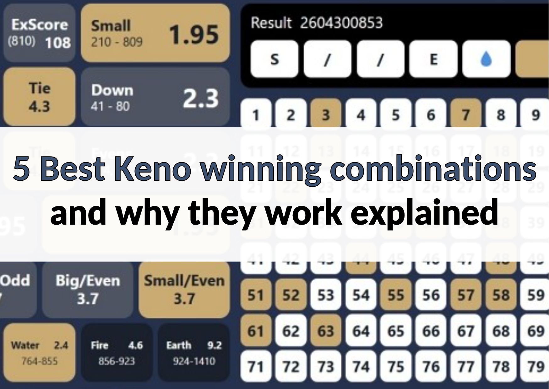 keno winning combinations 88myr