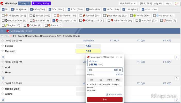 formula-1-betting-online-at-m88-sports
