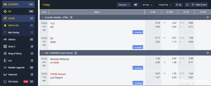 online-csgo-betting-at-m88-malaysia