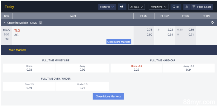 online-csgo-betting-at-m88-sportsbook